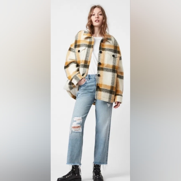 ALLSAINTS FENIX CHECK JACKET - Picture 4 of 8